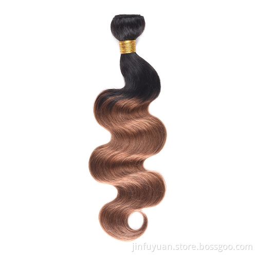 Most Popular ombre 1b/30# Human Hair Bundle,High Quality Raw Virgin Hair,Cheap Real No Tangle No Shed Hair Weave